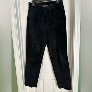 Vintage Brandon Thomas Black Suede Pants